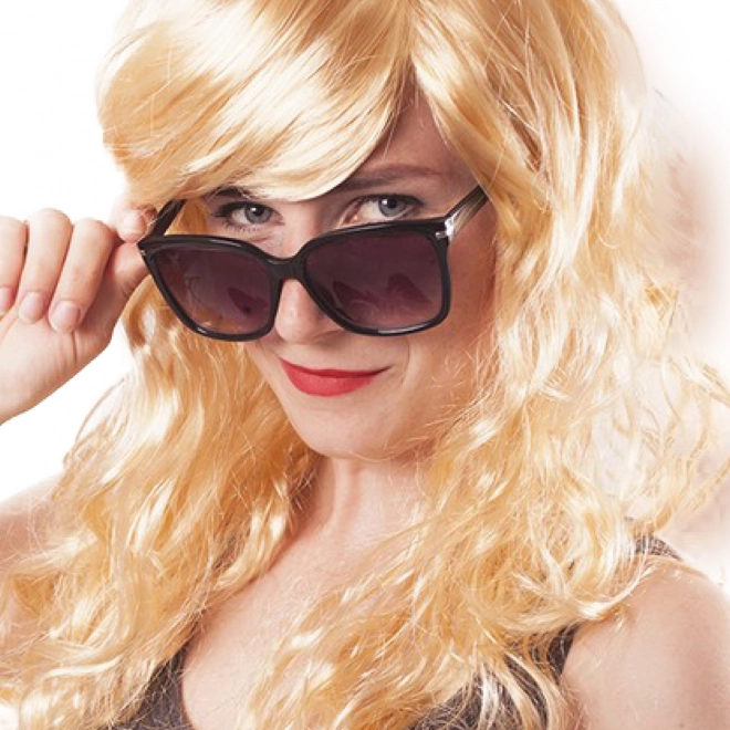 Blonde Karnevals-Perücke für Erwachsene