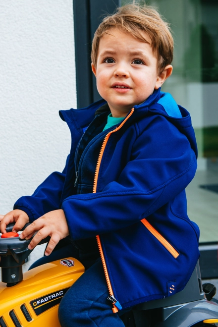 Baby JCB Rutschauto mit Anhänger und Spielzeugset Gelb
