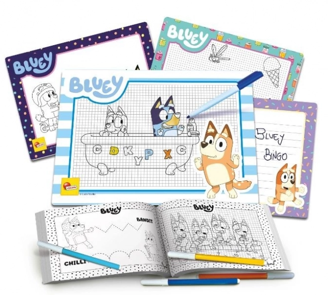 Bluey Zeichenschule Set