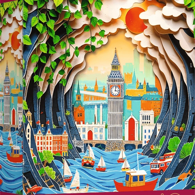 Puzzle Trefl Paper Art: London 1000 Teile