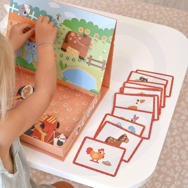 Tooky Toy Magnetisches Bauernhof-Puzzle