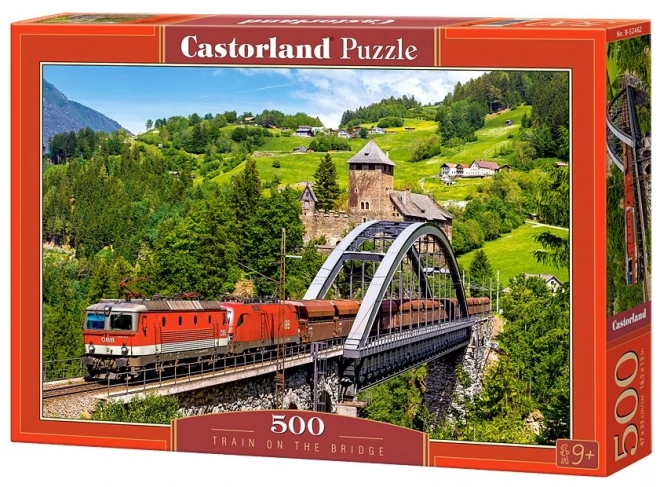 Castorland Puzzle Zug auf der Brücke 500 Teile