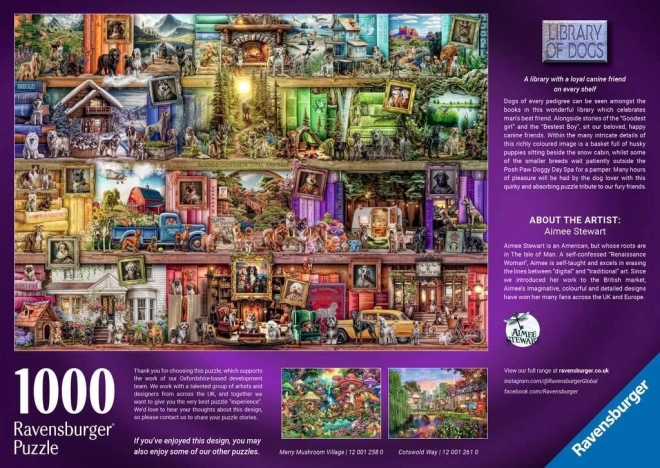 Ravensburger Puzzle Hundebibliothek 1000 Teile