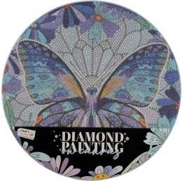 Diamantmalerei Mandala mit Schmetterling