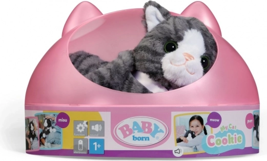 BABY born interaktive Katze Cookie mit Transportbox