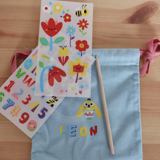 Woopie Kreativset Magische Tasche mit Aufklebern