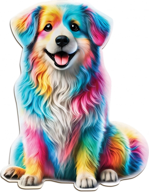 Holzpuzzle Regenbogenhund 250 Teile