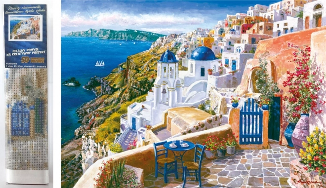 Diamantmalerei Santorini 30x40cm Mosaik-Set