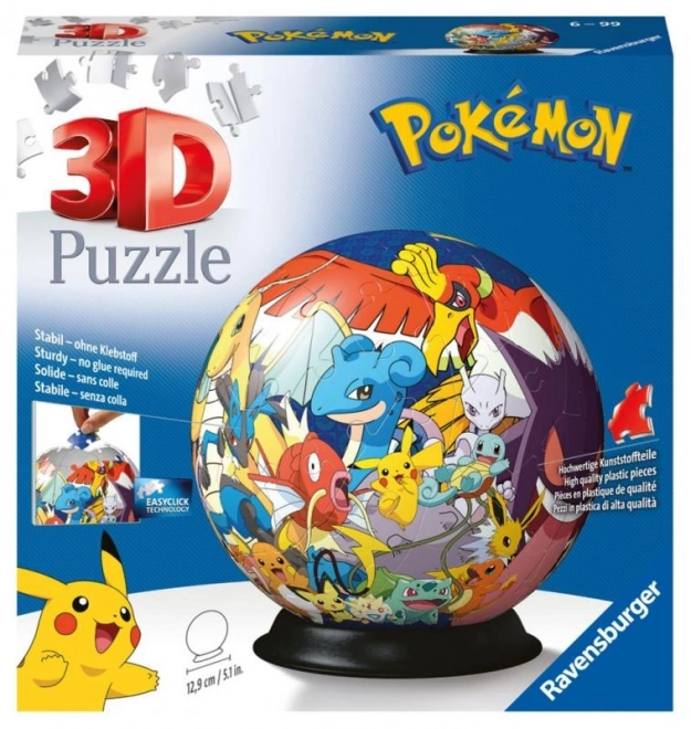 3D Puzzleball Pokémon 72 Teile