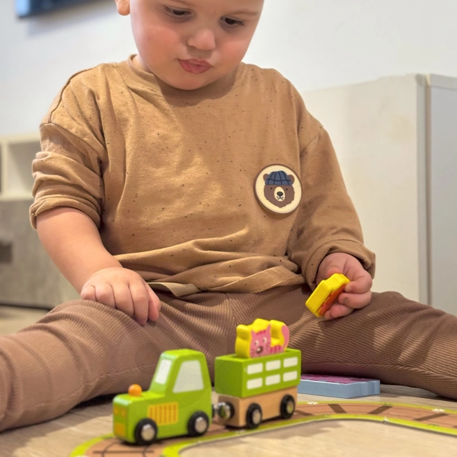 Holzbauernhof im Koffer Tooky Toy
