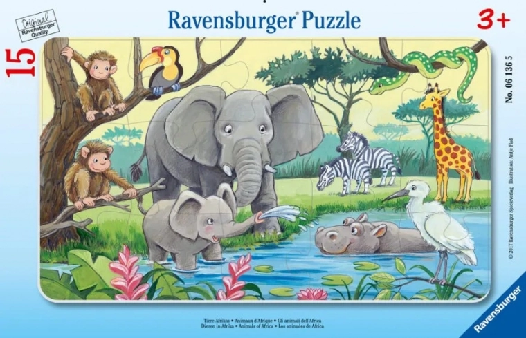 Ravensburger Puzzle Tiere Afrikas 15 Teile
