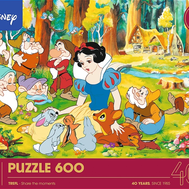 Puzzle Disney: Schneewittchen und die sieben Zwerge, 600 Teile