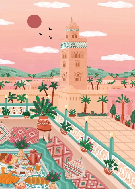 Puzzle Koutoubia-Moschee Marokko 1000 Teile