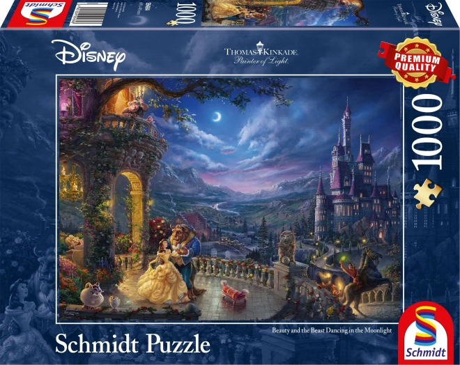 Schmidt Puzzle Die Schöne und das Biest: Tanz im Mondlicht 1000 Teile