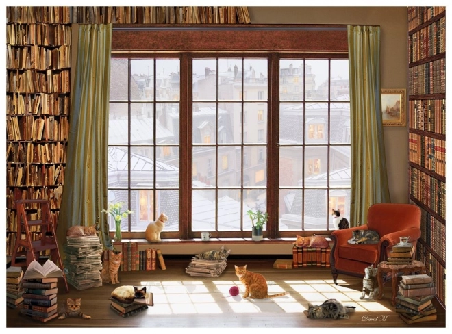 Puzzle Katzen am Fenster 1000 Teile