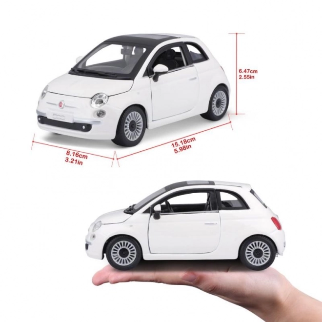 Metallmodell Fiat 500 von Bburago