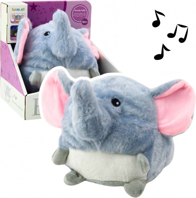 Set Ruhiger Elefant mit Musik und Licht