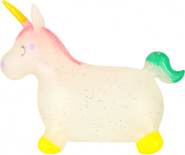 Springendes Spielzeug für Kinder mit Pumpe - Gummieinhorn