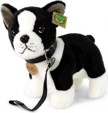 Plüsch Französische Bulldogge mit Leine 23 cm eco-friendly