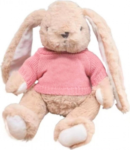 Plüschhase im rosa Pullover 22 cm