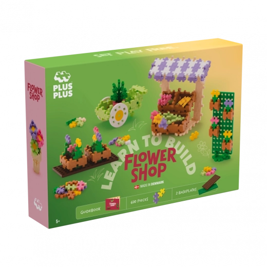Plus-Plus Lerne, ein Blumenladen zu bauen Bauset 600 Teile