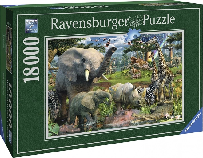 Ravensburger Puzzle Tiere an der Wasserquelle 18000 Teile