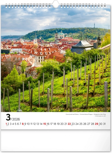 Wandkalender Prag 2026