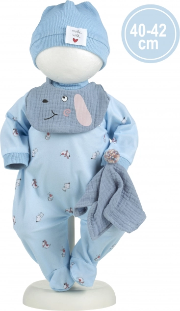 Kleidung für Babypuppe New Born Größe 40–42 cm mit Zubehör
