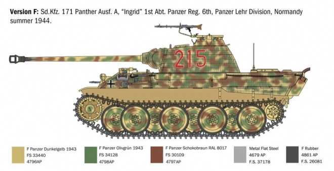 Plastikmodell Sd.Kfz.171 Panther Ausf. A 1/35