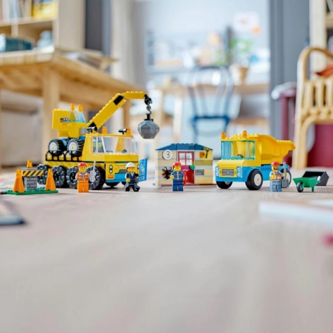 Lego Stadt Abrisskran und LKW-Set