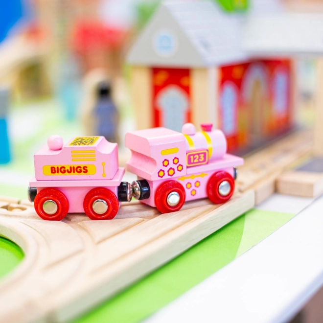 Kompatibel mit den meisten Holzeisenbahnen