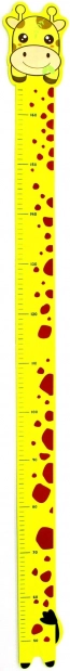 Maßstab für die Wand mit Giraffenmotiv 165 cm