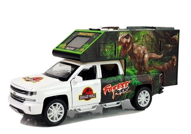 Weißer Dinosaurier Camper