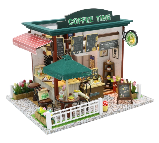 Authentisches Café im Mini-Maßstab