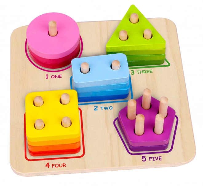 Holzpuzzle Geometrische Formen