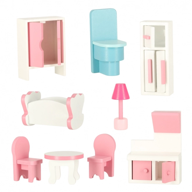 Drewniany Puppenhaus Lulilo rosa