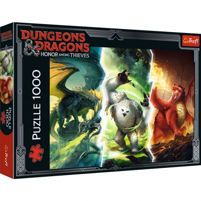 Trefl Puzzle Dungeons & Dragons Ehre der Diebe Legendäre Monster Faerûn 1000 Teile