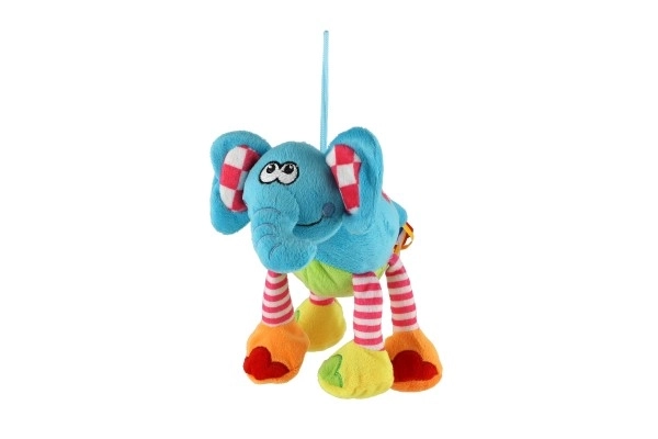 Bunter Plüschelefant 17 cm