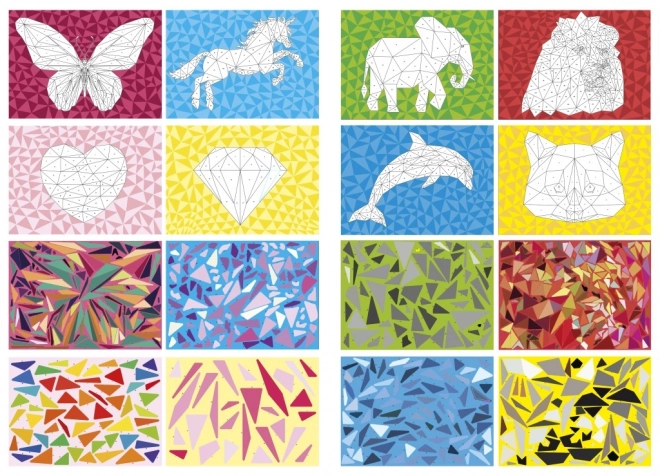 Sticker-Puzzle nach Zahlen A4