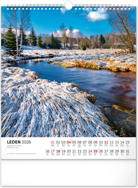 Wandkalender Böhmerwald 2026