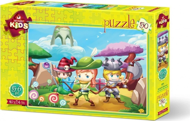 Puzzle Drei kleine Helden 50 Teile