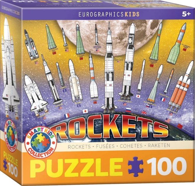 Eurographics Puzzle Internationale Weltraumraketen 100 Teile