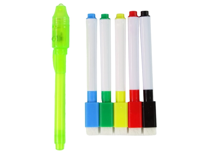 Abwischbare Marker mit Schwämmchen