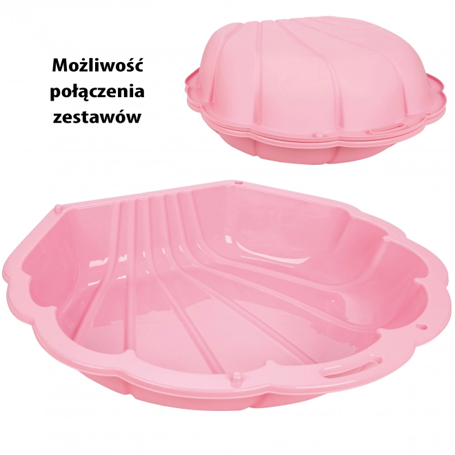 Schließbare Sandkastenmuschel rosa - 1 Stück