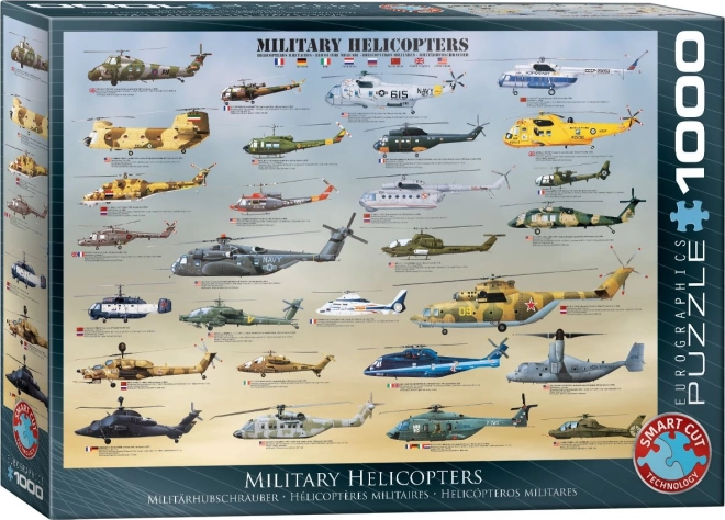 Puzzle Militärhubschrauber 1000 Teile