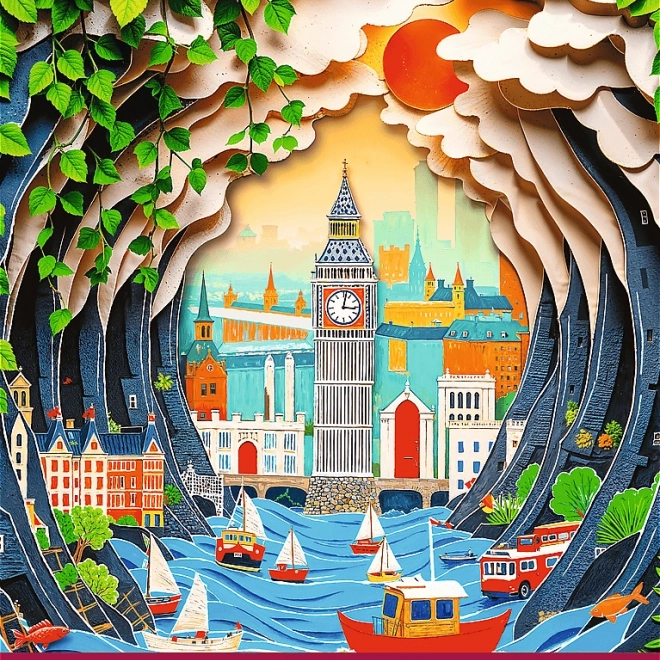 Puzzle Trefl Paper Art: London 1000 Teile