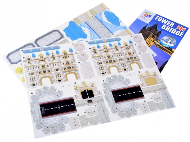 3D Puzzle Tower Bridge Modell