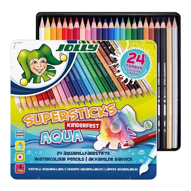 Supersticks Aqua Aquarellbuntstifte 24 Farben