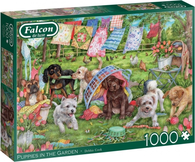 Puzzle Welpen im Garten 1000 Teile