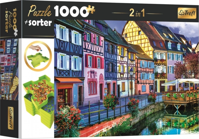 Puzzle mit Sortierer 2-in-1 Colmar, Frankreich 1000 Teile